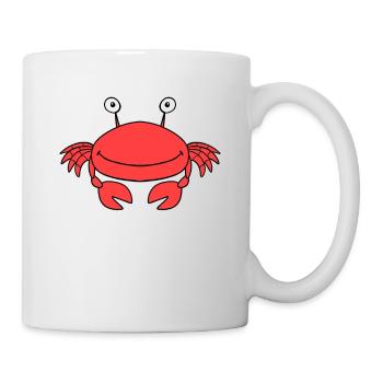 Krabbe - Tasse - Weiß - Rechts
