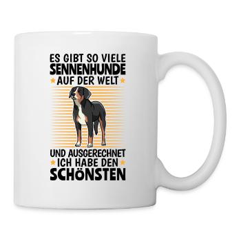 Schönster Sennenhund Schweizer Sennenhund - Tasse - Weiß - Rechts