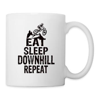 Eat Sleep Downhill Repeat - Mug - white - Right