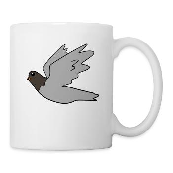 Taube - Tasse - Weiß - Rechts