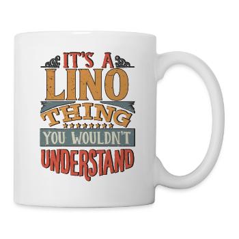 C’est une chose lino que vous ne comprendriez pas - Lino - Mug blanc - blanc - Droite