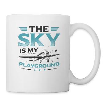 The Sky Is My Playground Model Airplane Pilot - Mug - white - Right