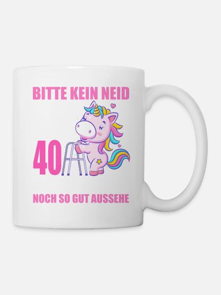 40 Jahre im Dienst 40 Jähriges Dienstjubiläum - Tasse - Weiß