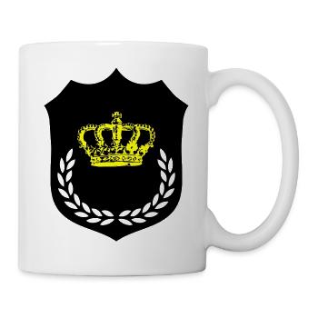 wappen krone 02 - Tasse - Weiß - Rechts