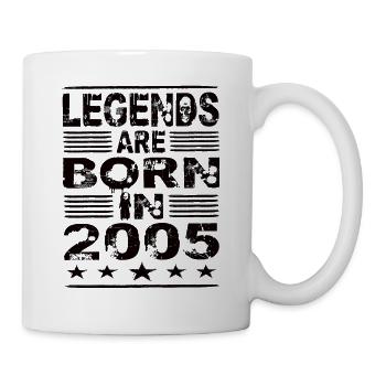 Legends are born in 2005 - Mug - white - Right