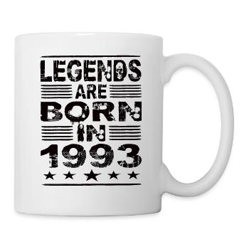Legends are born in 1993 - Mug - white - Right