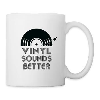 Vinyl Sounds Better Turntable Record - Mug - white - Right