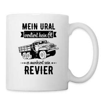 Mein ural Fahrer sowjetische Beruf USSR - Tasse - Weiß - Rechts