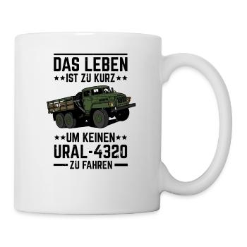 Das leben ist zu kurz um keinen ural zu fahren 1 - Tasse - Weiß - Rechts