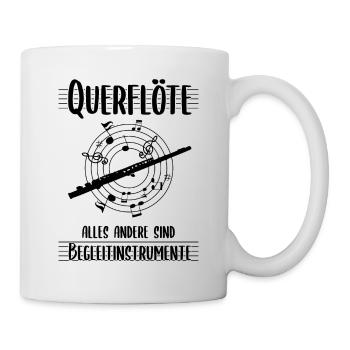 Querflöte - Tasse - Weiß - Rechts