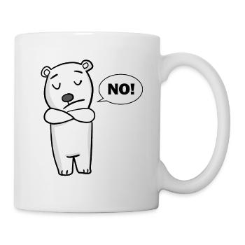 Polarbär bär Nein - Tasse - Weiß - Rechts