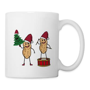 Santa Claus Peanut Christmas Tree Xmas Christmas - Mug - white - Right