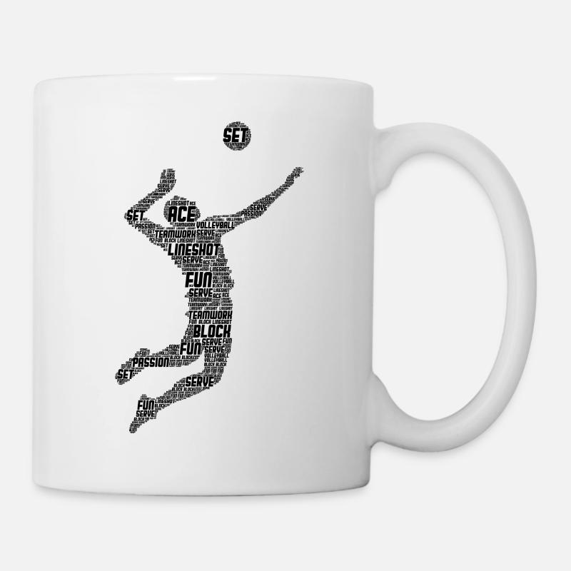 Volleyball - Tasse - Weiß