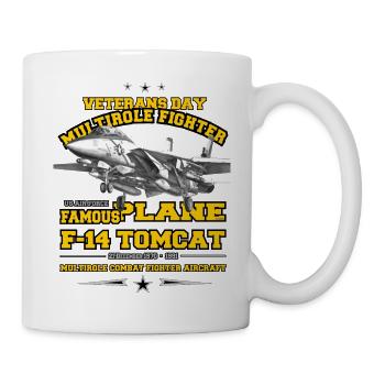 F14 Tomcat veterans day US Air Force - Mug - white - Right