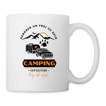 Camping Caravanes & Camping Amis - Mug blanc - blanc - Droite