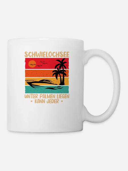 Schwielochsee Vintage - Tasse - Weiß