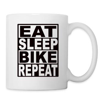 Manger Sleep Bike Répéter - Mug blanc - blanc - Droite