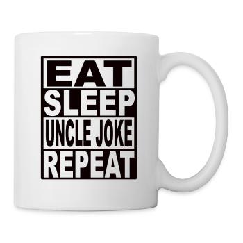 Eat Sleep Uncle Joke Repeat - Mug - white - Right