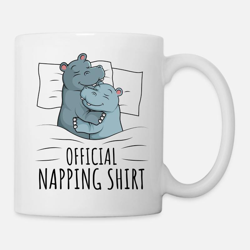 Nilpferd - Tasse - Weiß