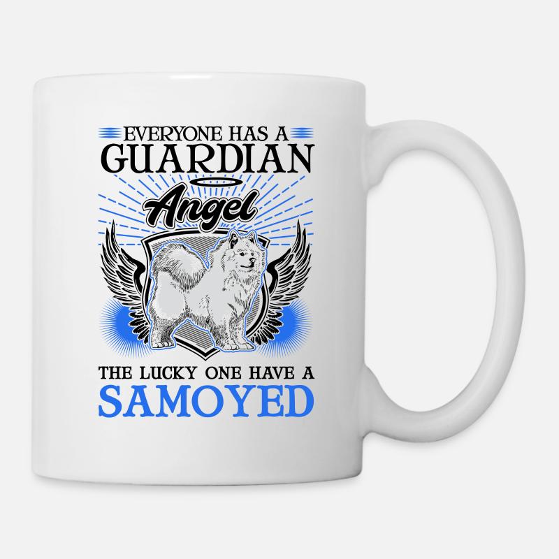 Samojede Schutzengel Schlittenhund Samojeden - Tasse - Weiß