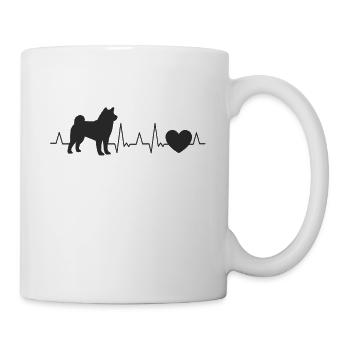 Shiba Inu Herzschlag Akita Inu - Tasse - Weiß - Rechts