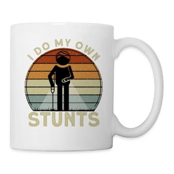 Je fais mes propres cascades - Mug blanc - blanc - Droite