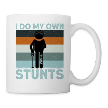 Je fais mes propres cascades - Mug blanc - blanc - Droite