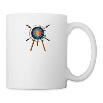 Bogenschütze Bogensport Pfeil Bogen Bogenschießen - Tasse - Weiß - Rechts