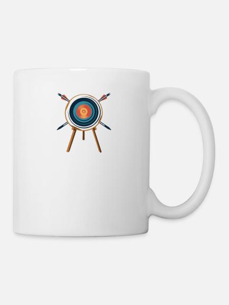 Tir à l’arc Flèche Tir à l’arc Tir à l’arc - Mug blanc - blanc