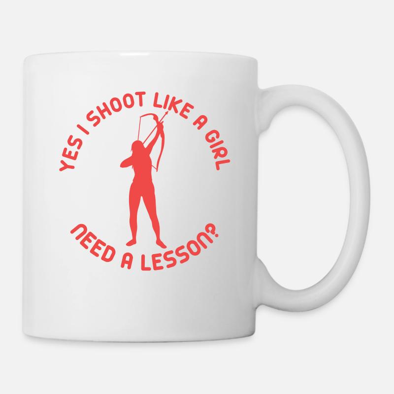 Bogenschütze Bogensport Pfeil Bogen Bogenschießen - Tasse - Weiß
