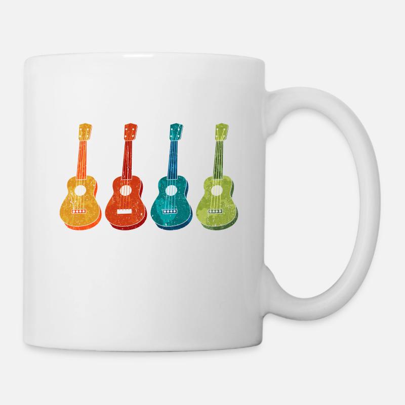 Ukulelen Vitage - Tasse - Weiß