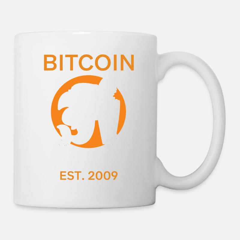 Hai mit Bitcoin seit 2009 - Tasse - Weiß