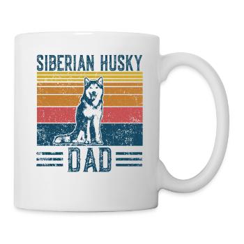 Hund Husky Dad - Siberian Husky Dad - Tasse - Weiß - Rechts