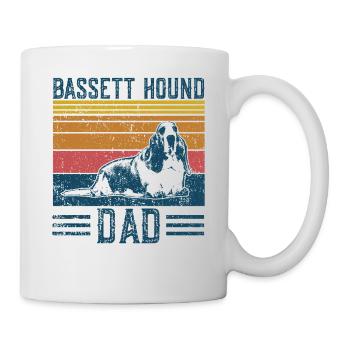 Dog Dad - Basset Hound Father - Mug - white - Right