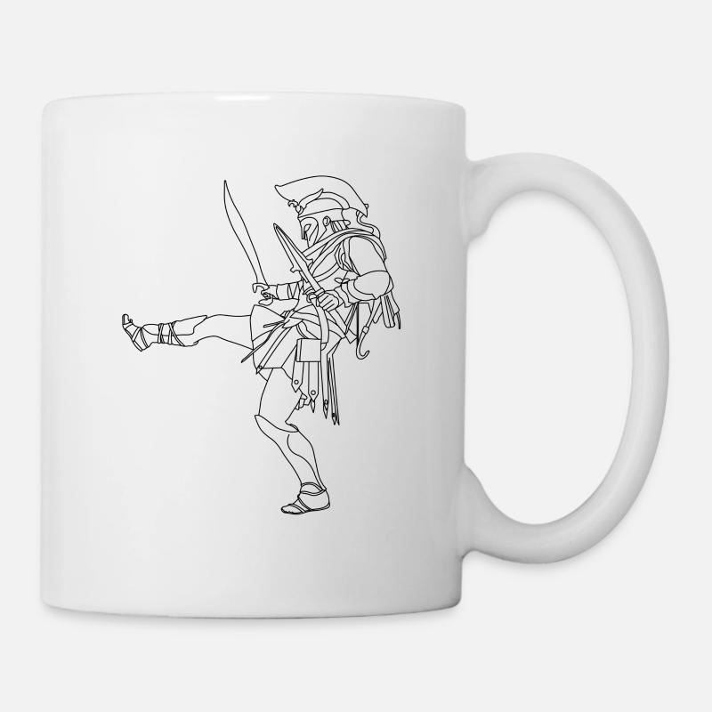 Achilles - Troja - Tasse - Weiß