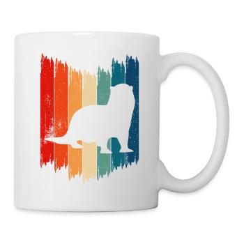 Otter and Sea Otter Vintage Otter - Mug - white - Right
