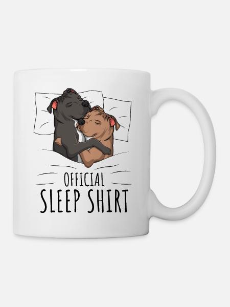 Staffordshire Bullterrier - Tasse - Weiß