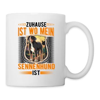 Großer Schweizer Sennenhund Personal - Tasse - Weiß - Rechts