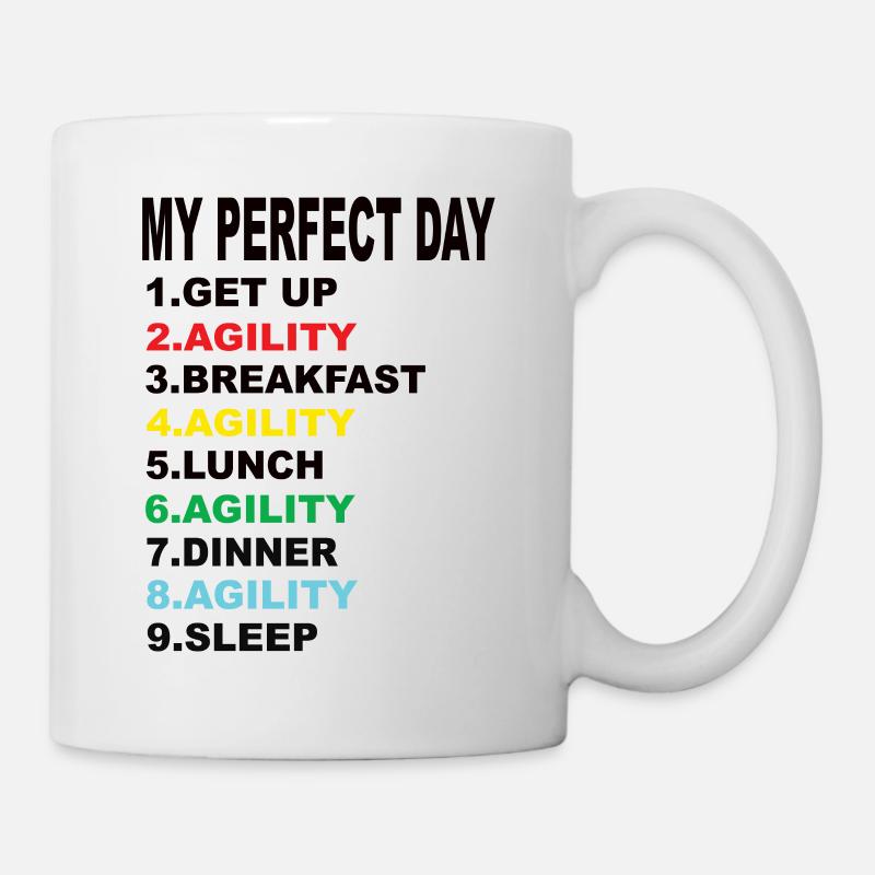 My Perfect Day Agility - Mug - white