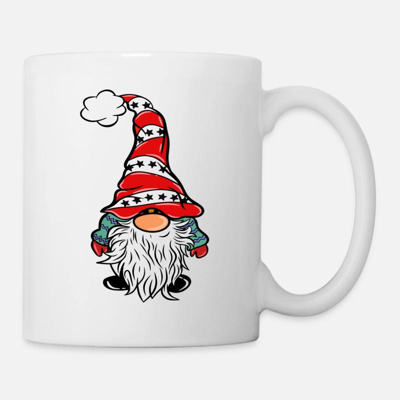 Gnome Gnome de Noël - Mug blanc - blanc
