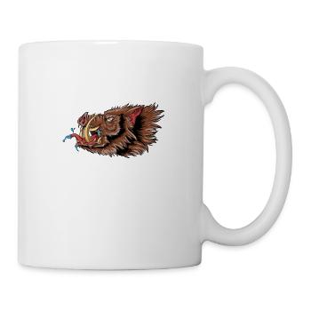 Keiler I Wildschwein Schwarzwild Bache Motiv für - Tasse - Weiß - Rechts