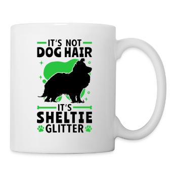 This is Sheltie Glitter Shetland Sheepdog - Mug - white - Right