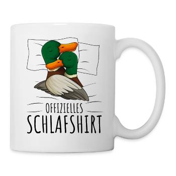 Ente - Tasse - Weiß - Rechts