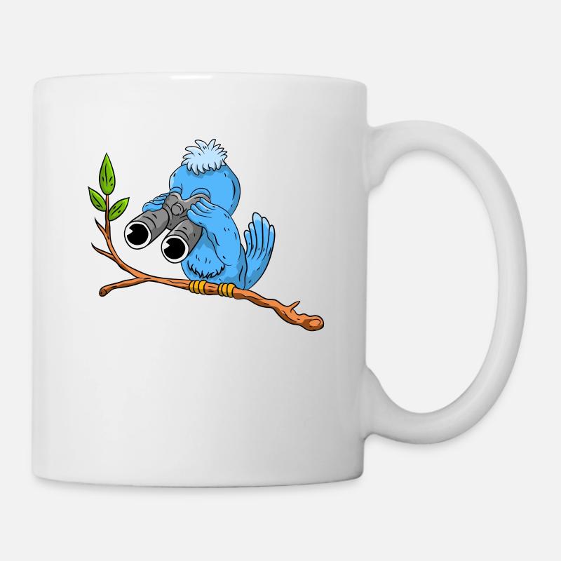 Vogel beobachten - Tasse - Weiß