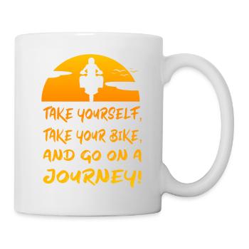 Moto Dicton Aventure MotoCyclisme Motard - Mug blanc - blanc - Droite