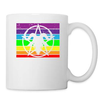 Satanism I Satanist I Satan Goat Rainbow I Not - Tasse - Weiß - Rechts