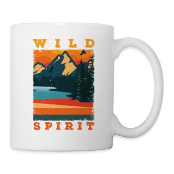Wild Spirit Mountaineer Hiking Gift Idea - Mug - white - Right