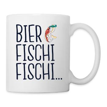 Bier Fischi Fischi Fischi... - Tasse - Weiß - Rechts