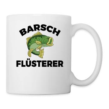 Barsch Flüsterer Barschangler Raubfisch - Tasse - Weiß - Rechts