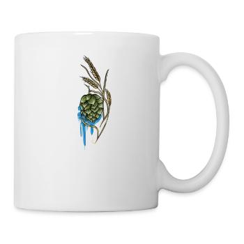 Bier Brauer I Hopfen Malz Bierbrauer Motiv für - Tasse - Weiß - Rechts
